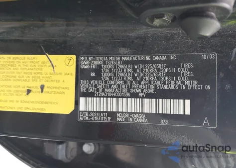 2004 Lexus Rx 330 из США, поврежденный, VIN 2T2HA31U44C001596